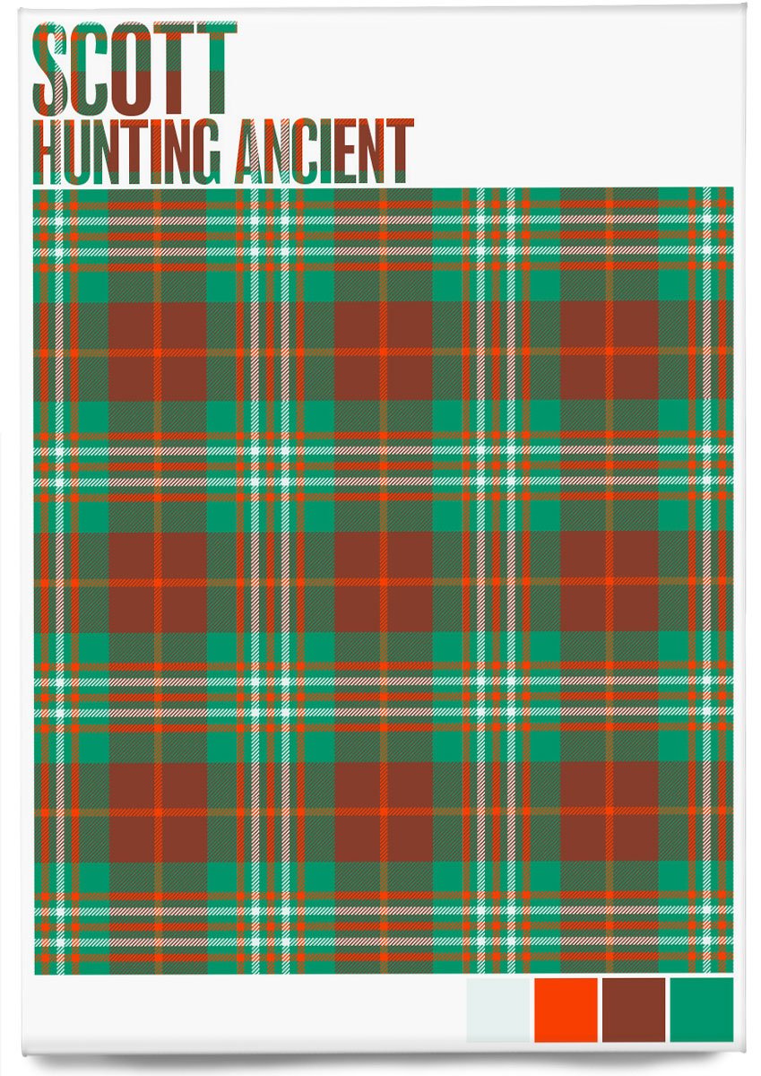 Scott Hunting Ancient tartan – magnet
