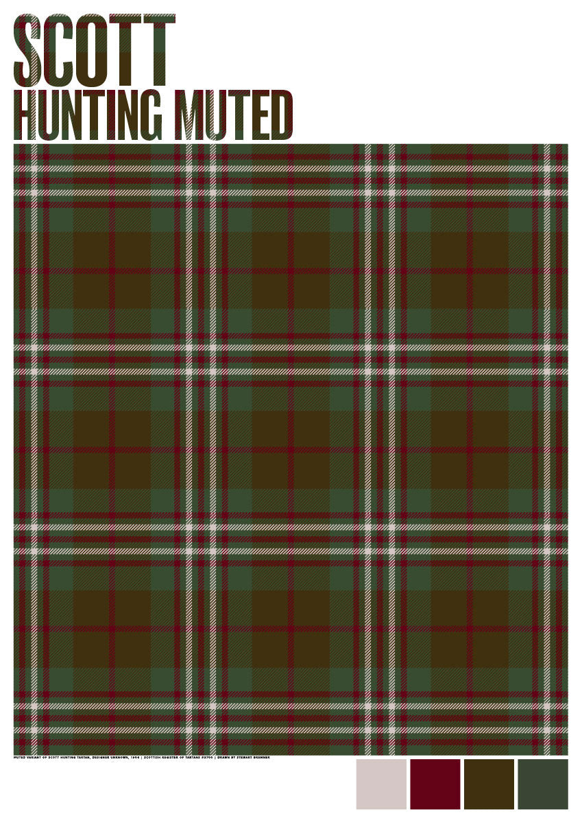 Scott Hunting Muted tartan – poster