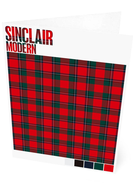 Sinclair Modern tartan – set of two cards