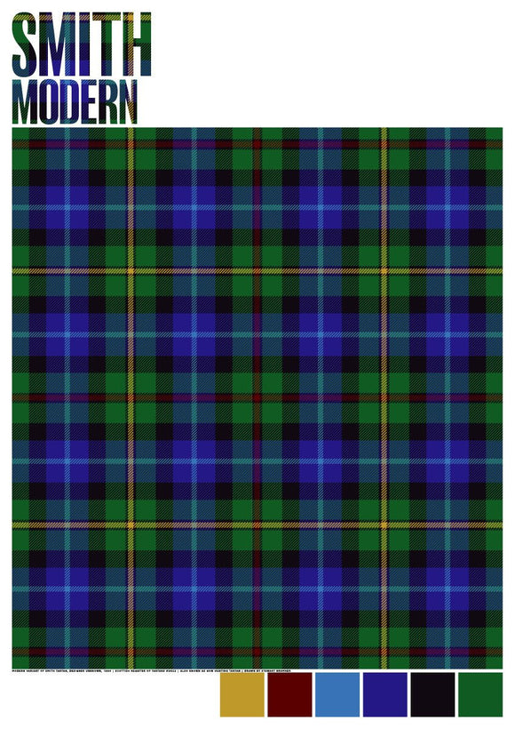 Smith Modern tartan – poster