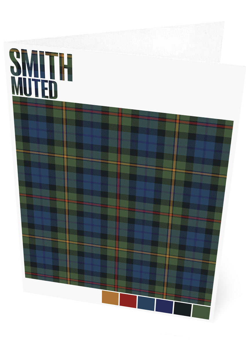 Smith Muted tartan – set of two cards