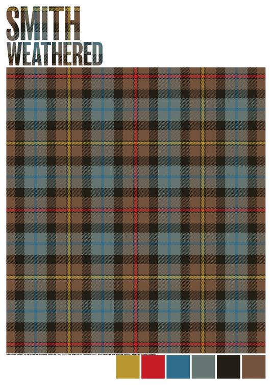 Smith Weathered tartan – giclée print