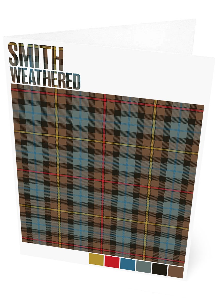 Smith Weathered tartan – set of two cards