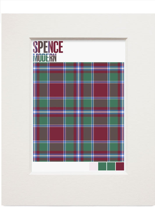 Spence Modern tartan – small mounted print