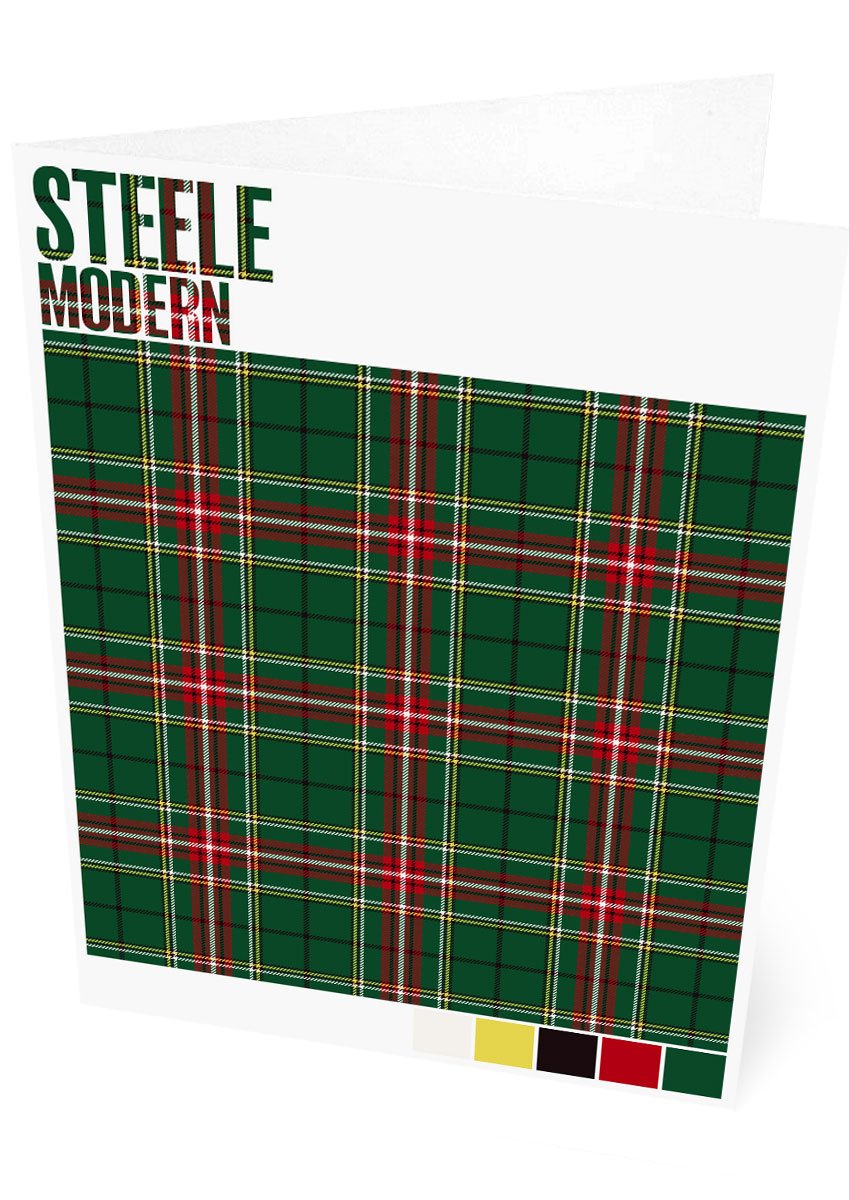 Steele Modern tartan – set of two cards