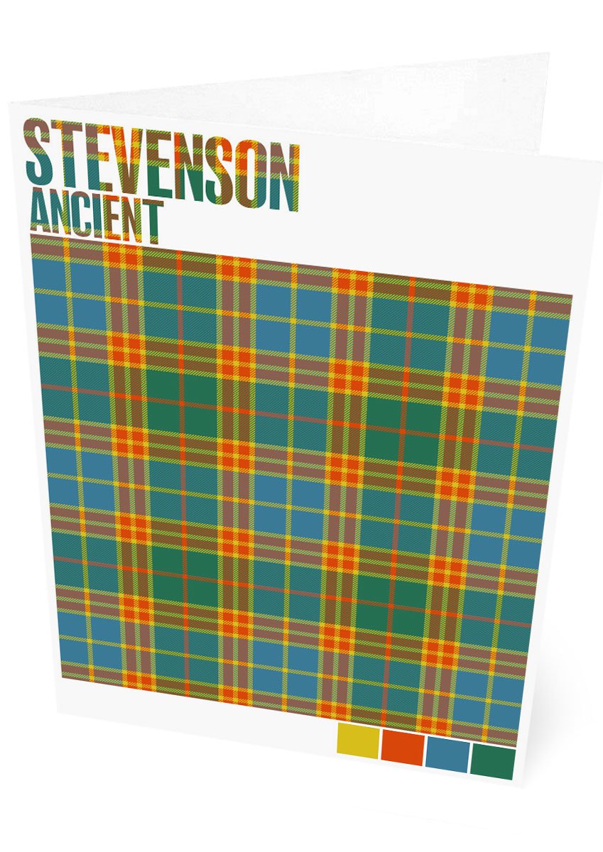Stevenson Ancient tartan – set of two cards