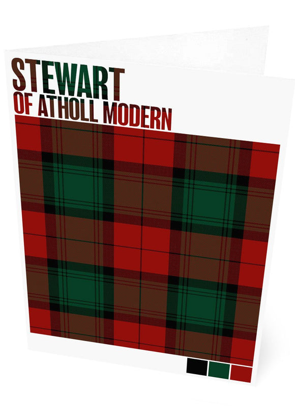 Stewart of Atholl Modern tartan – set of two cards