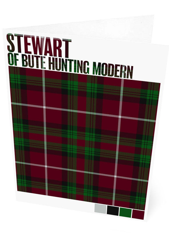 Stewart of Bute Hunting Modern tartan – set of two cards