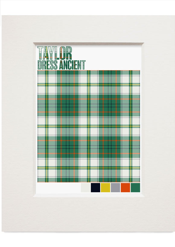 Taylor Dress Ancient tartan – small mounted print