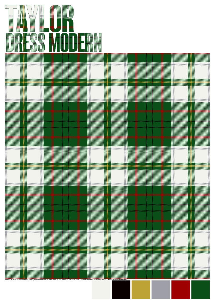 Taylor Dress Modern tartan – giclée print