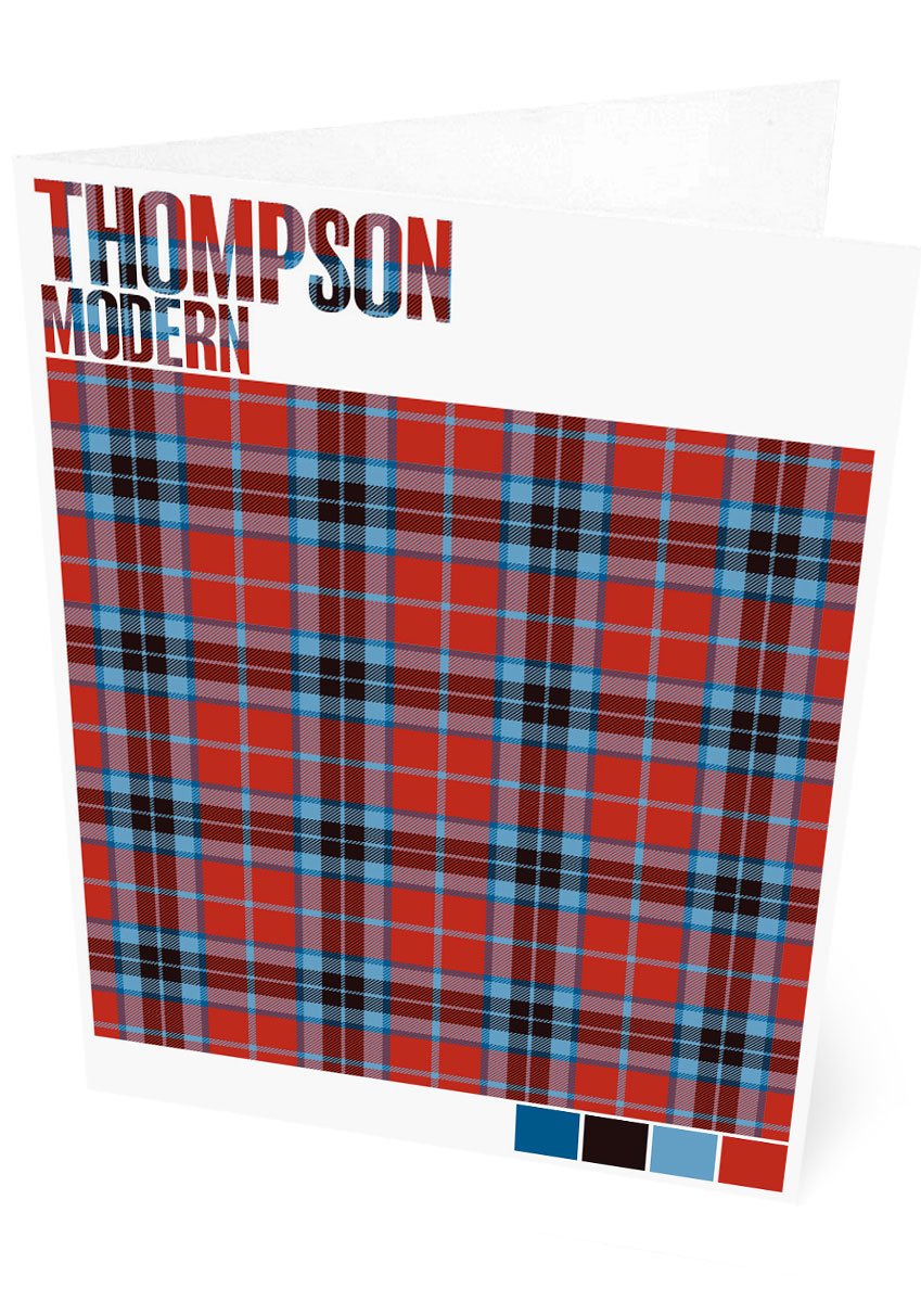 Thompson Modern tartan – set of two cards