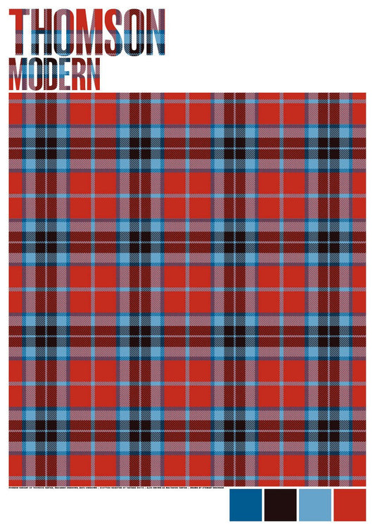 Thomson Modern tartan – giclée print