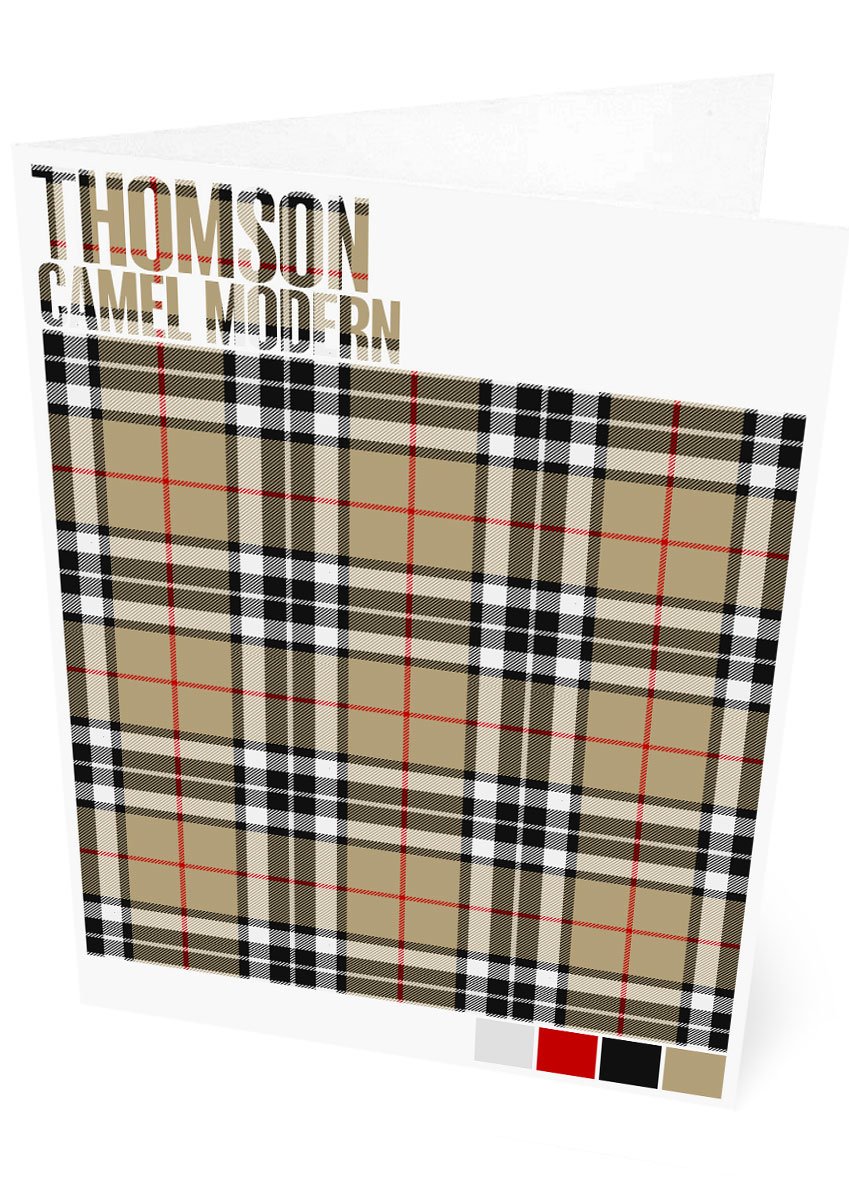 Thomson Camel Modern tartan – set of two cards