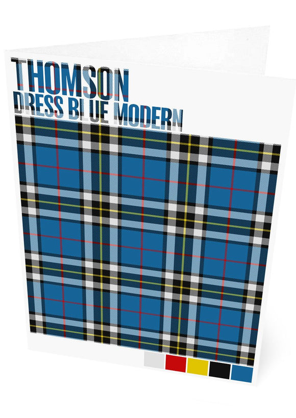 Thomson Dress Blue Modern tartan – set of two cards