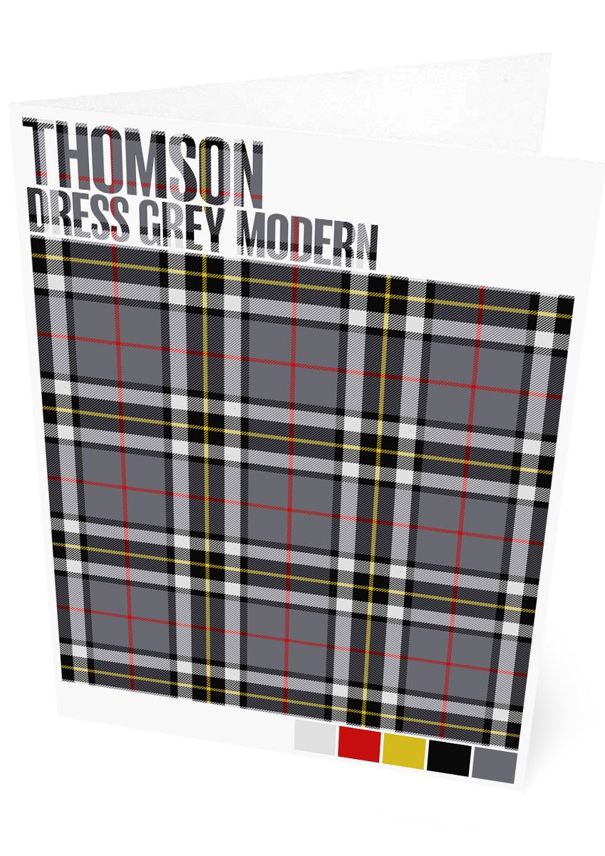 Thomson Dress Grey Modern tartan – set of two cards