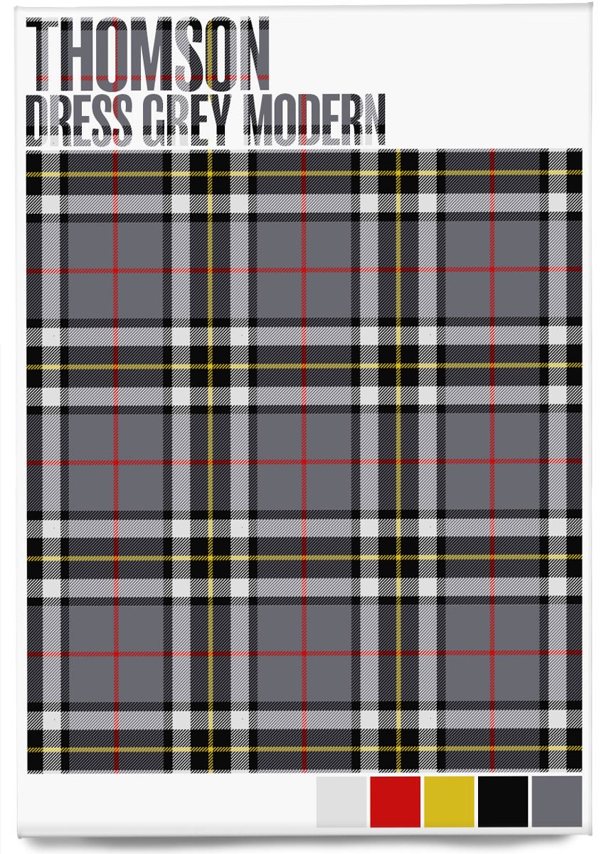 Thomson Dress Grey Modern tartan – magnet