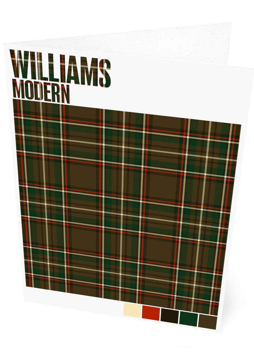 Williams Modern tartan – set of two cards