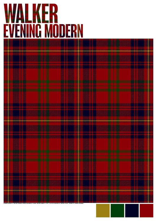 Walker Evening Modern tartan – poster