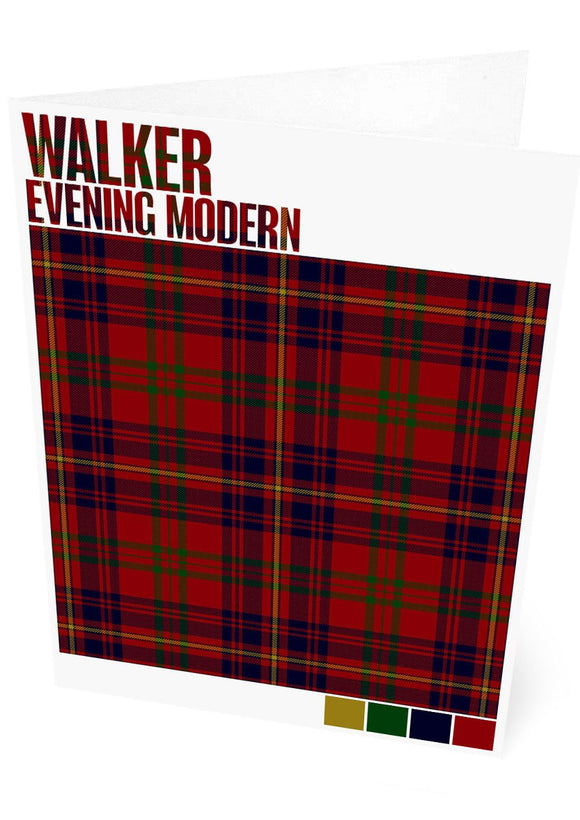 Walker Evening Modern tartan – set of two cards