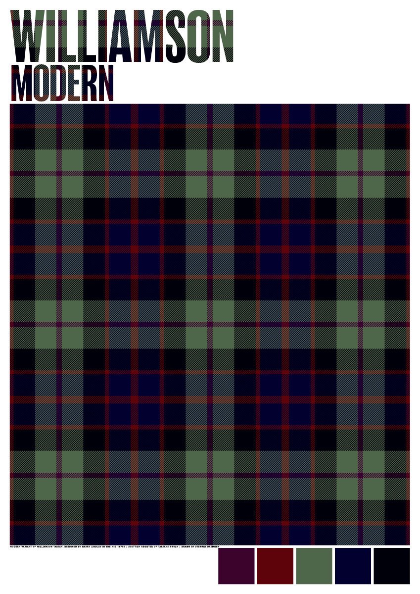 Williamson Modern tartan – poster