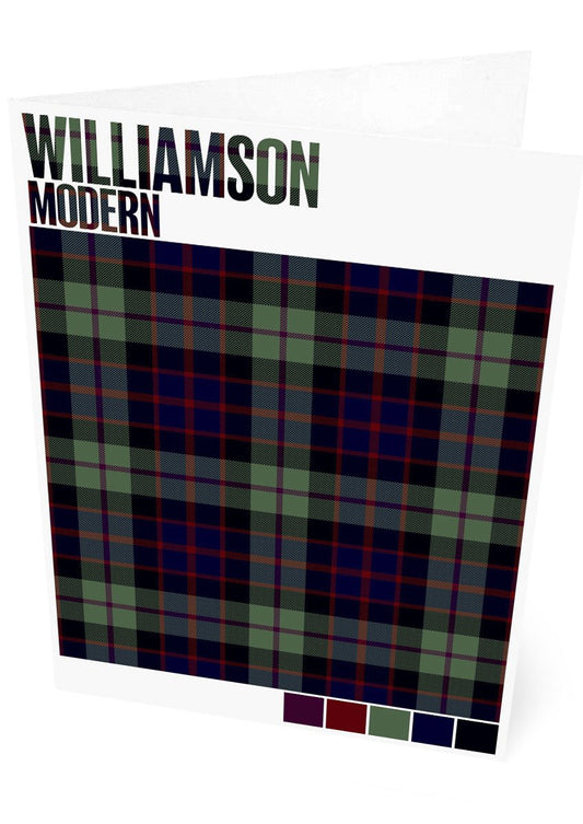 Williamson Modern tartan – set of two cards