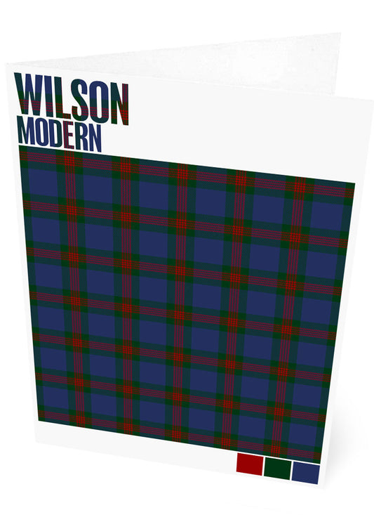 Wilson Modern tartan – set of two cards