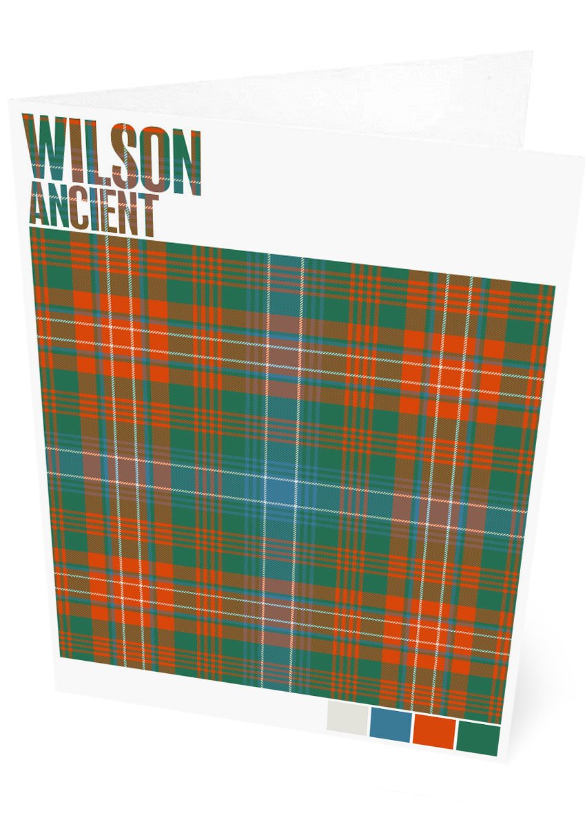 Wilson Ancient tartan – set of two cards