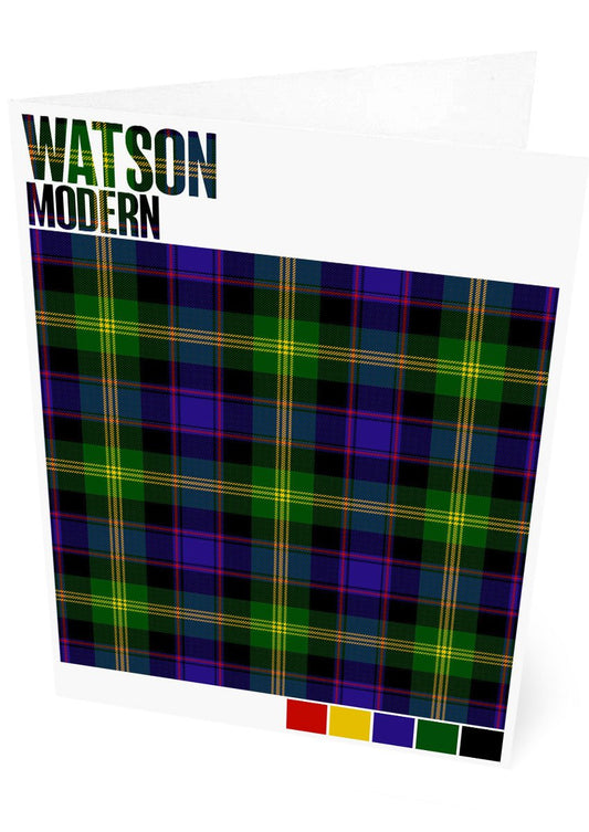 Watson Modern tartan – set of two cards