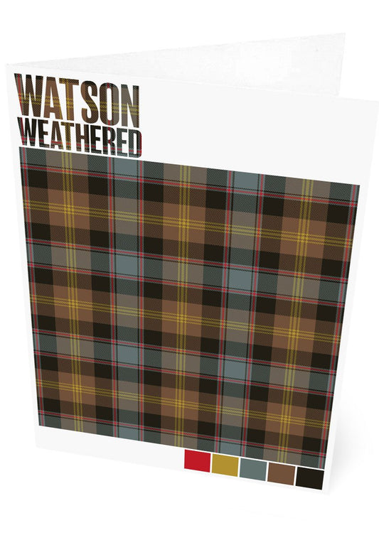 Watson Weathered tartan – set of two cards