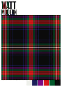 Watt Modern tartan – poster
