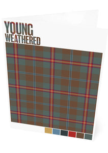 Young Weathered tartan – set of two cards