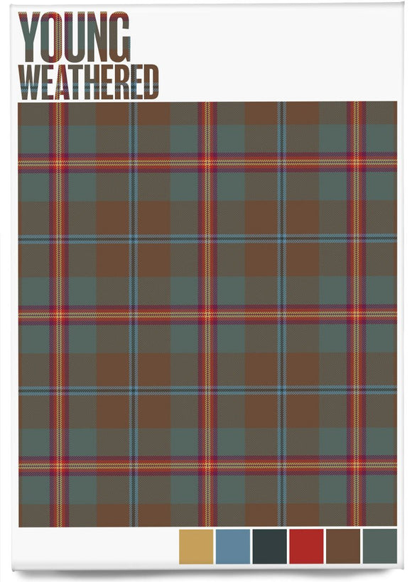 Young Weathered tartan – magnet