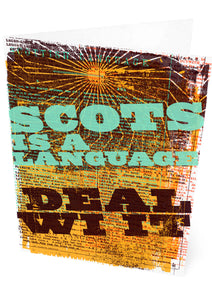 Scots is a language – card