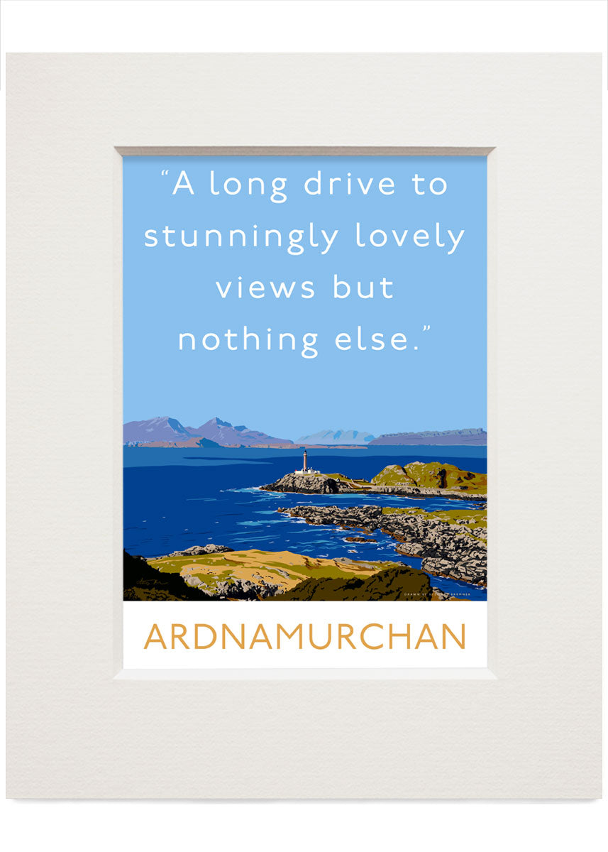A long drive to Ardnamurchan – small mounted print