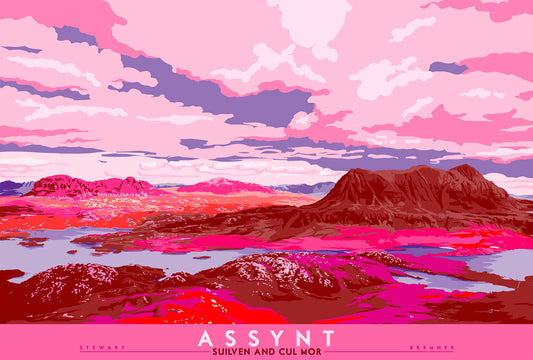 Assynt: Suilven & Cul Mor  – signed & limited edition print